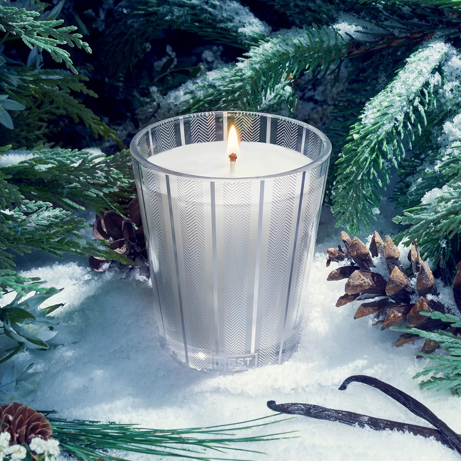 Scented Classic Candle, Holiday - 8.1 oz - Up to 60-Hour Burn Time - Reusable Glass Vessel-Toppalletfly