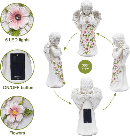 Solar Cute Animal Garden Statue with Succulents & LED Lights – Unique Lawn Decor & Housewarming Gift-Toppalletfly