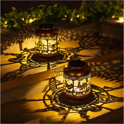 Solar Lanterns Outdoor Waterproof, Decorative Light for Yard,Patio,Lawn,Tabletop,Pathway,Landscape,Garden Decor-Toppalletfly