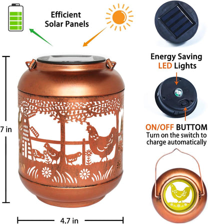 Solar Lanterns Outdoor Waterproof, Decorative Light for Yard,Patio,Lawn,Tabletop,Pathway,Landscape,Garden Decor-Toppalletfly