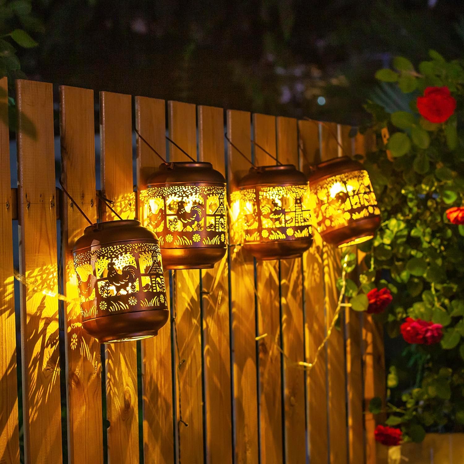 Solar Lanterns Outdoor Waterproof, Decorative Light for Yard,Patio,Lawn,Tabletop,Pathway,Landscape,Garden Decor-Toppalletfly
