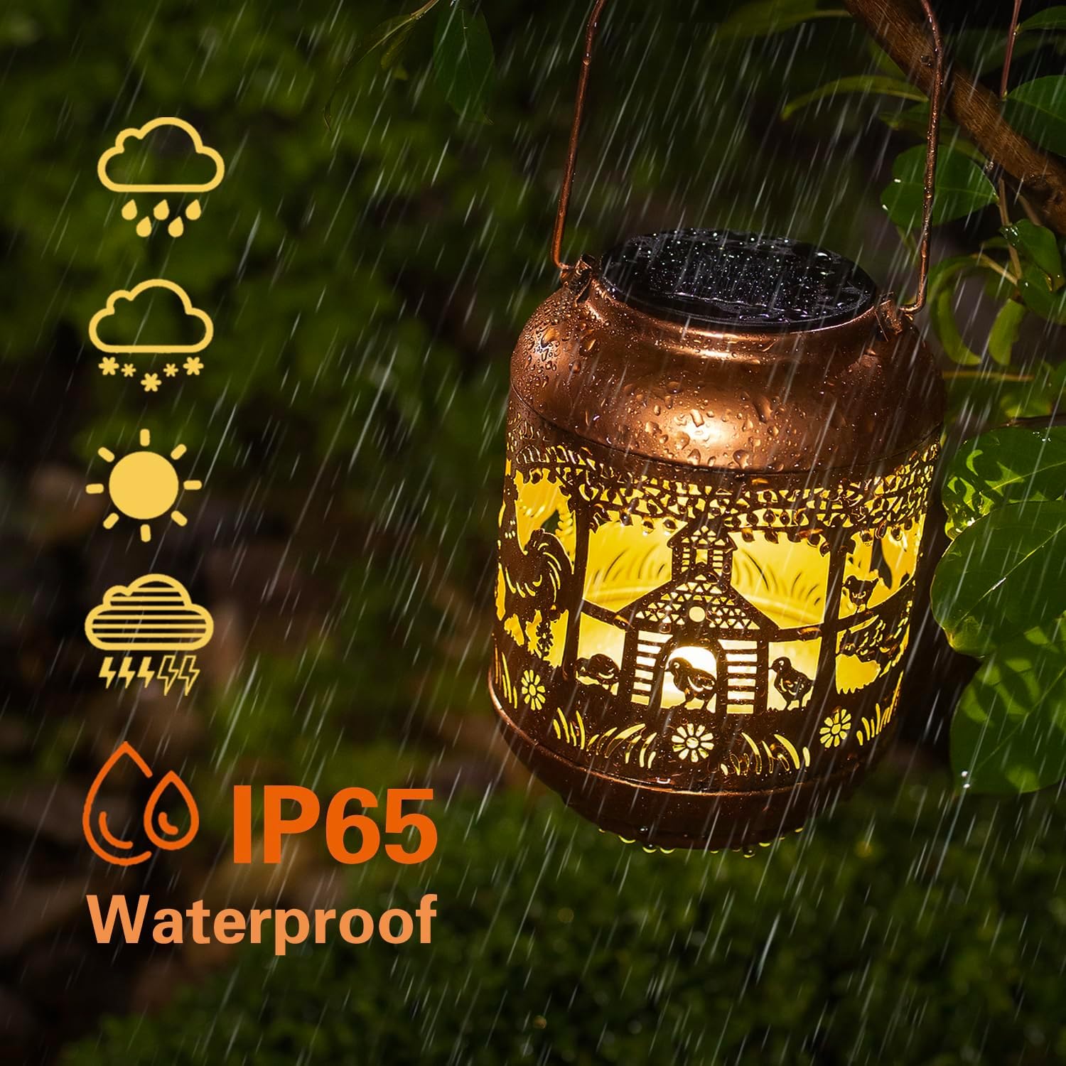 Solar Lanterns Outdoor Waterproof, Decorative Light for Yard,Patio,Lawn,Tabletop,Pathway,Landscape,Garden Decor-Toppalletfly