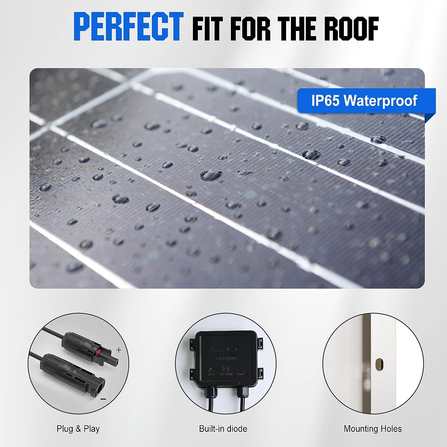 Solar Panel Kit with High Efficiency Monocrystalline Solar Panel-Toppalletfly