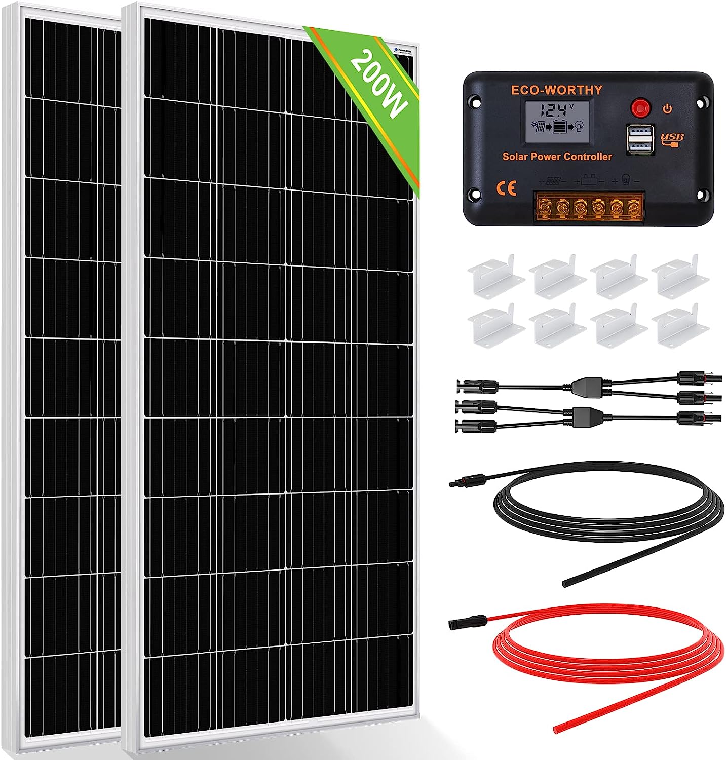 Solar Panel Kit with High Efficiency Monocrystalline Solar Panel - Toppalletfly