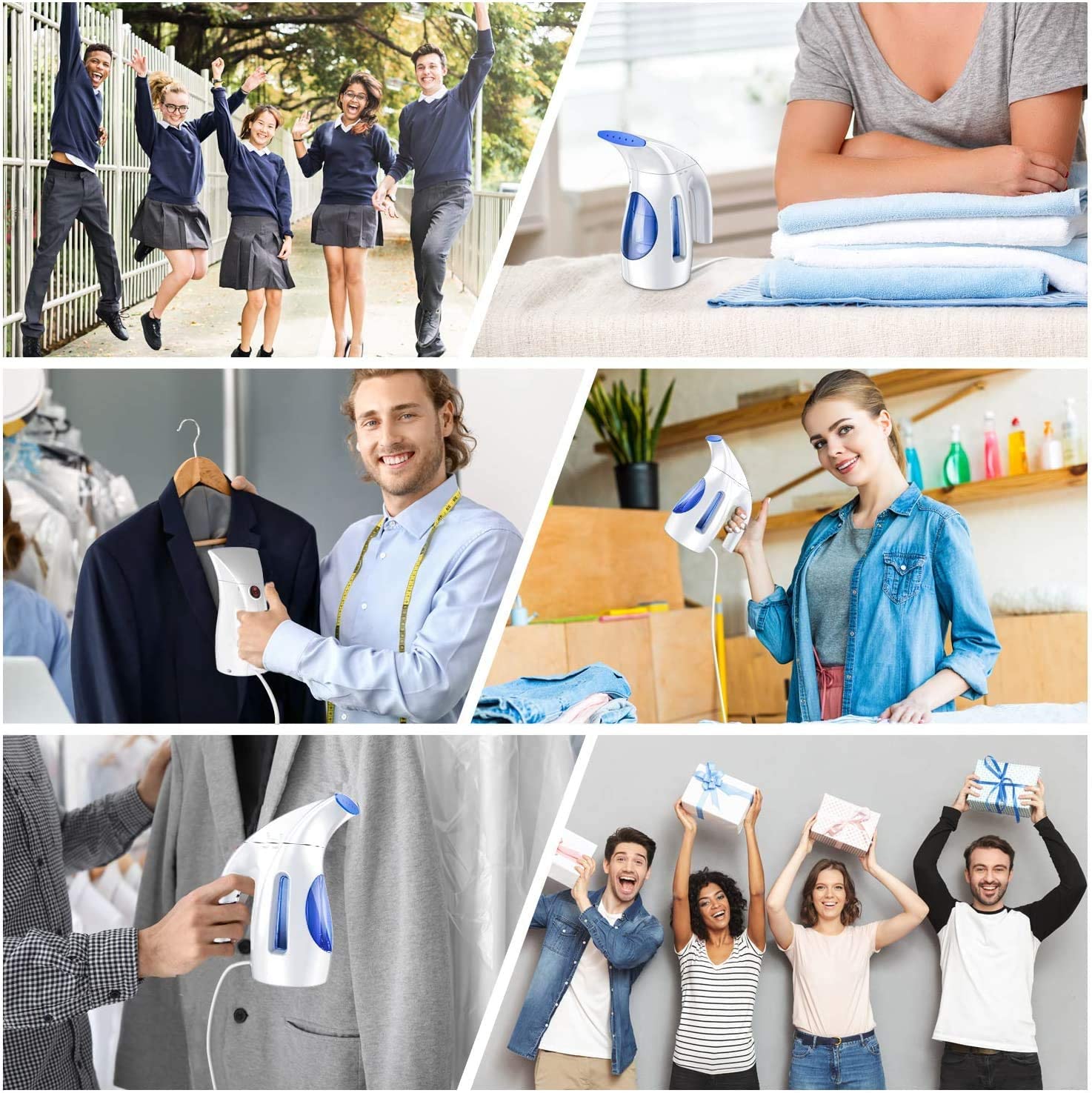 Steamer for Clothes Steamer, Handheld Garment Steamer Clothing Iron 240ml-Toppalletfly