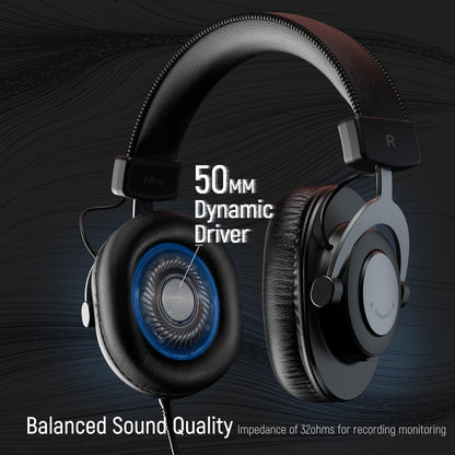 Studio Monitor Headphones for Recording Over Ear Wired Headphones for Podcast Monitoring, Streaming-Toppalletfly