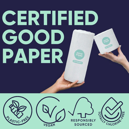 Toilet Paper, Environmentally-Friendly 3-ply, 300 Sheets Per Roll, PFAs Free, FSC Certified, Plastic & Chemical Free-Toppalletfly