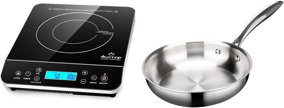 Portable Induction Cooktop, Countertop Burner Induction Hot Plate with LCD Sensor Touch 1800 Watts-Toppalletfly