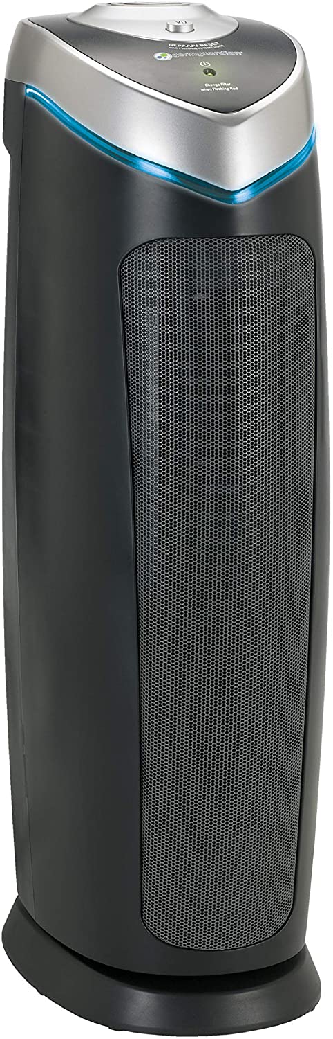 True HEPA Filter Air Purifier with UV Light Sanitizer, Eliminates Germs, Filters Allergies, Pollen, Smoke, Dust, Quiet 22 inch 4-in-1 Air Purifier-Toppalletfly