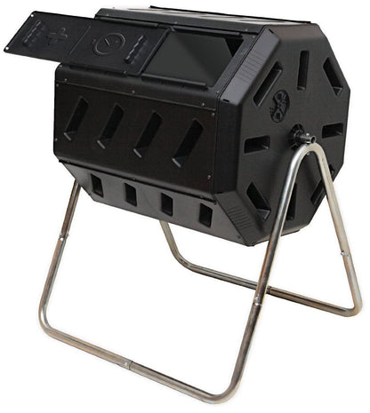 Tumbling Composter, Dual Chamber 37 Gallon-Toppalletfly
