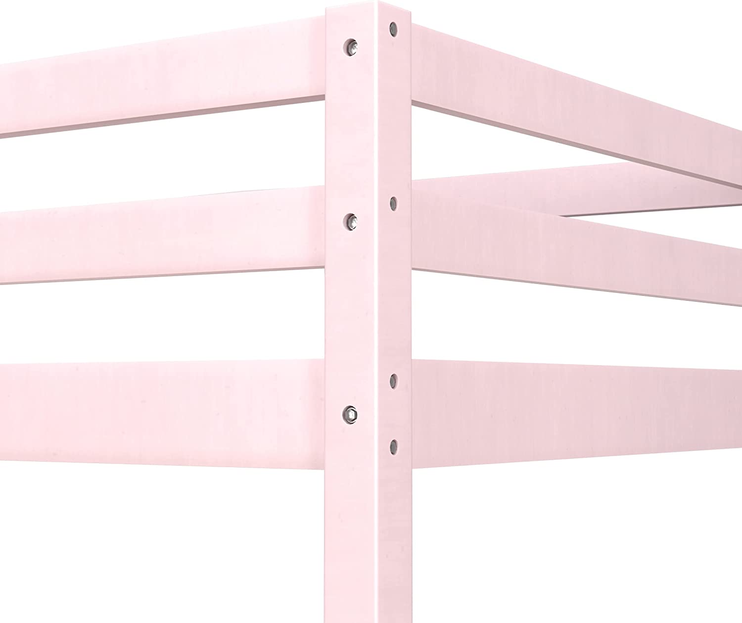 Twin Loft Bed, Built-in Desk and Open Space Perfect for Storage or a Play Area-Toppalletfly
