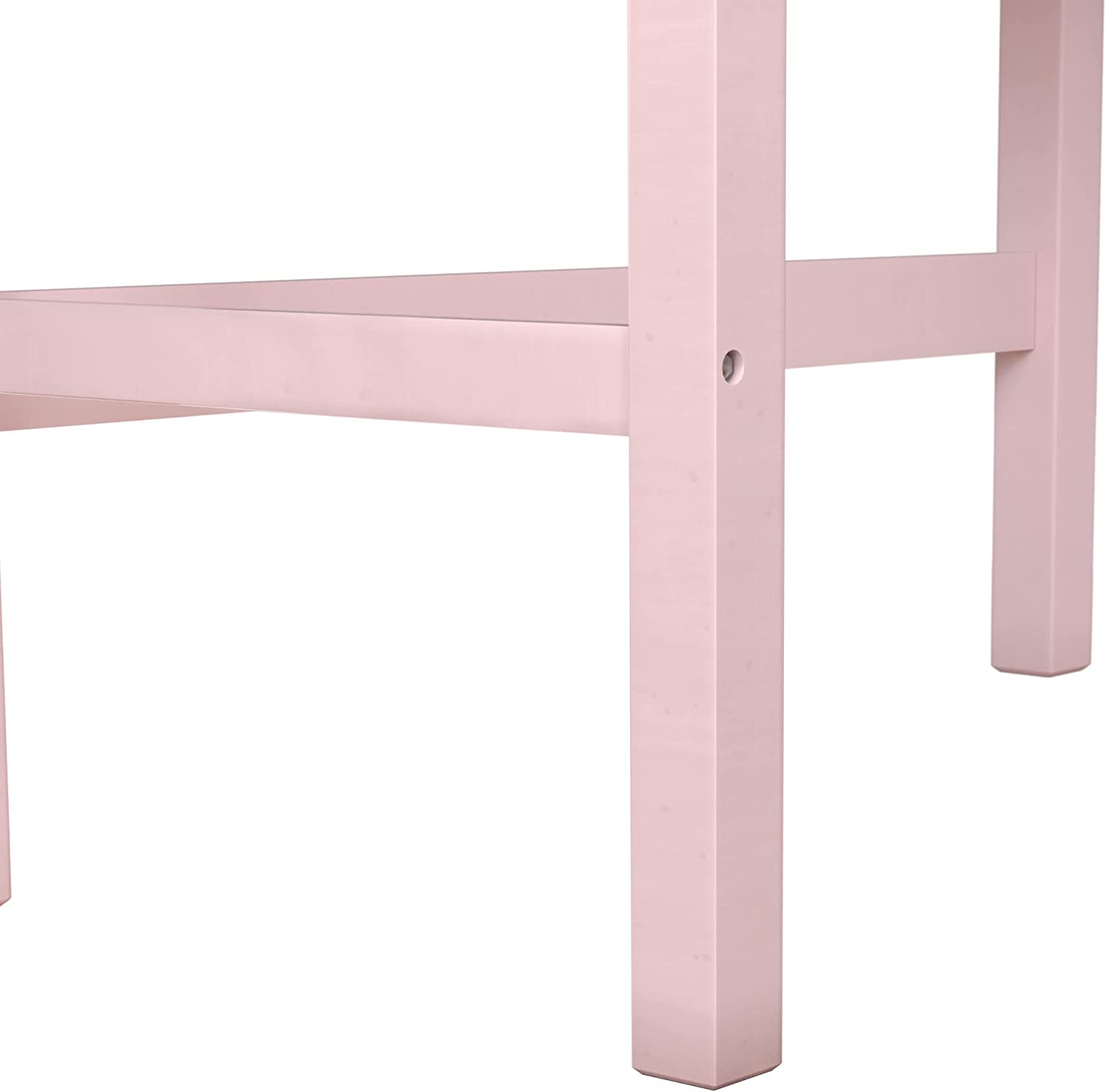 Twin Loft Bed, Built-in Desk and Open Space Perfect for Storage or a Play Area-Toppalletfly