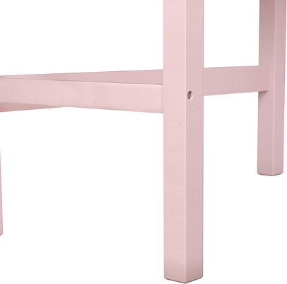 Twin Loft Bed, Built-in Desk and Open Space Perfect for Storage or a Play Area-Toppalletfly