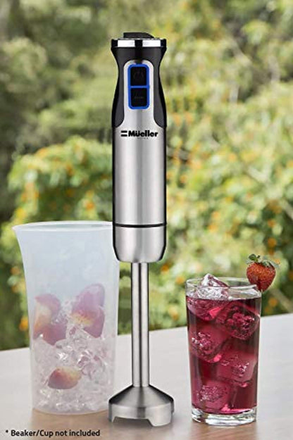 Ultra-Stick 500 Watt 9-Speed Immersion Multi-Purpose Hand Blender Heavy Duty Copper Motor Brushed 304 Stainless Steel With Whisk, Milk Frother-Toppalletfly
