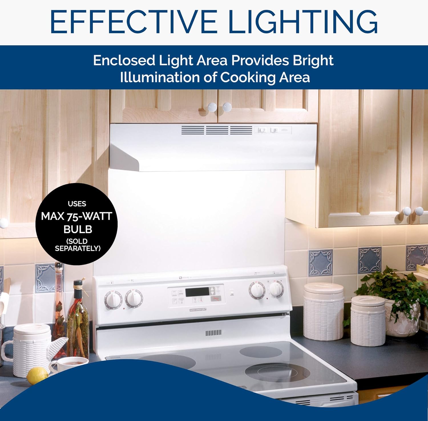 Under-Cabinet Non-Ducted Range Hood with Lights and Exhaust Fan-Toppalletfly