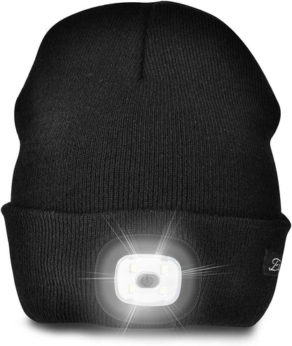 Unisex Beanie with Light, USB Rechargeable Caps-Toppalletfly
