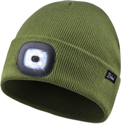 Unisex Beanie with Light, USB Rechargeable Caps-Toppalletfly