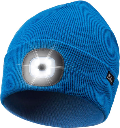 Unisex Beanie with Light, USB Rechargeable Caps-Toppalletfly