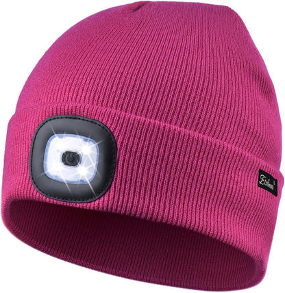 Unisex Beanie with Light, USB Rechargeable Caps-Toppalletfly