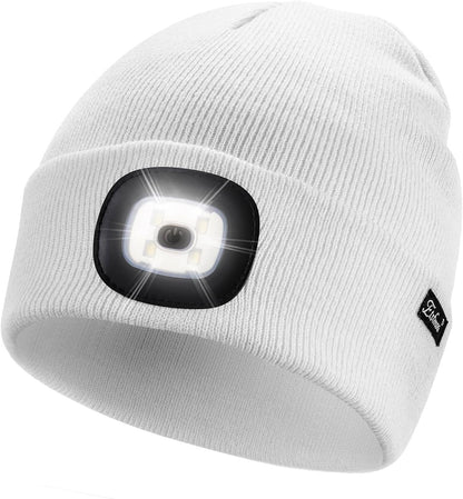 Unisex Beanie with Light, USB Rechargeable Caps-Toppalletfly