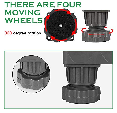 Universal Mobile Base, Fridge Dryer, Washing Machine Refrigerator Stand with 4 Strong Feet Multi-Functional Adjustable Base-Toppalletfly