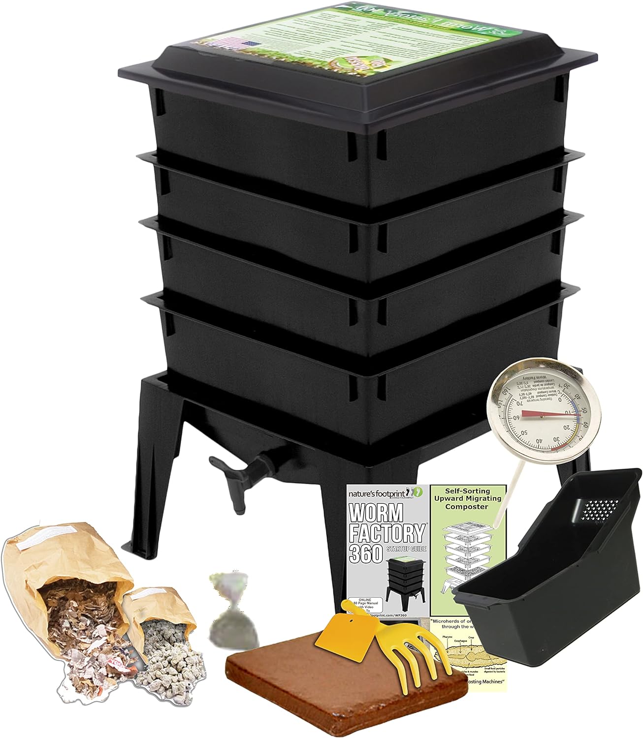 US Made Composting System for Recycling Food Waste at Home-Toppalletfly