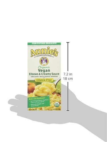 Vegan Macaroni and Cheese, Gluten Free, Elbow Rice Pasta & Cheddar, 6 oz Pack of 12-Toppalletfly