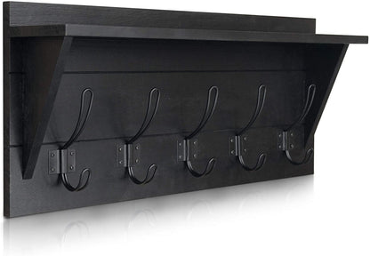 Wall Mounted Coat Rack With Shelf-Toppalletfly
