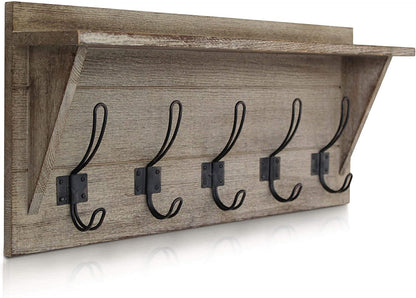 Wall Mounted Coat Rack With Shelf-Toppalletfly