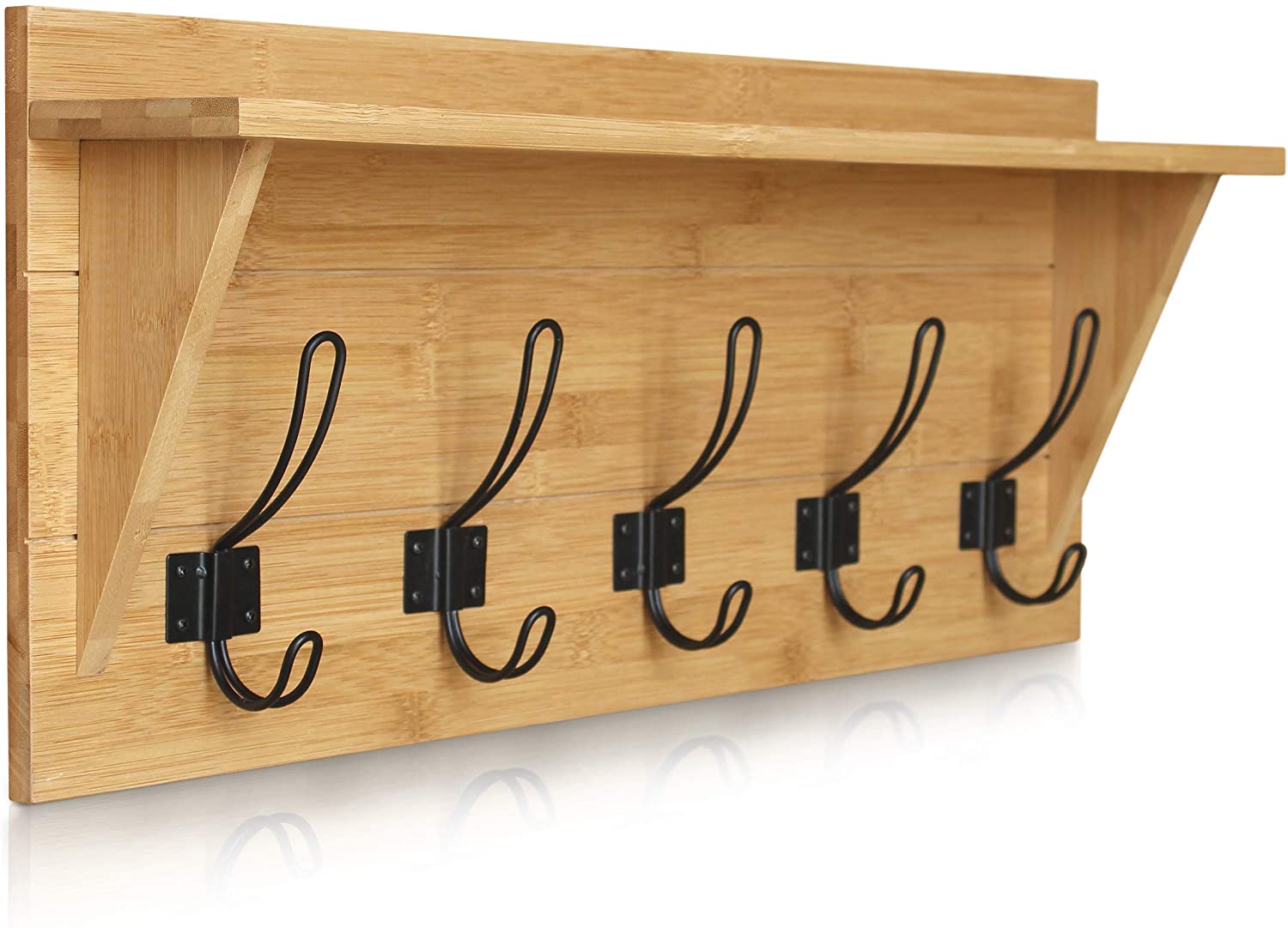 Wall Mounted Coat Rack With Shelf-Toppalletfly