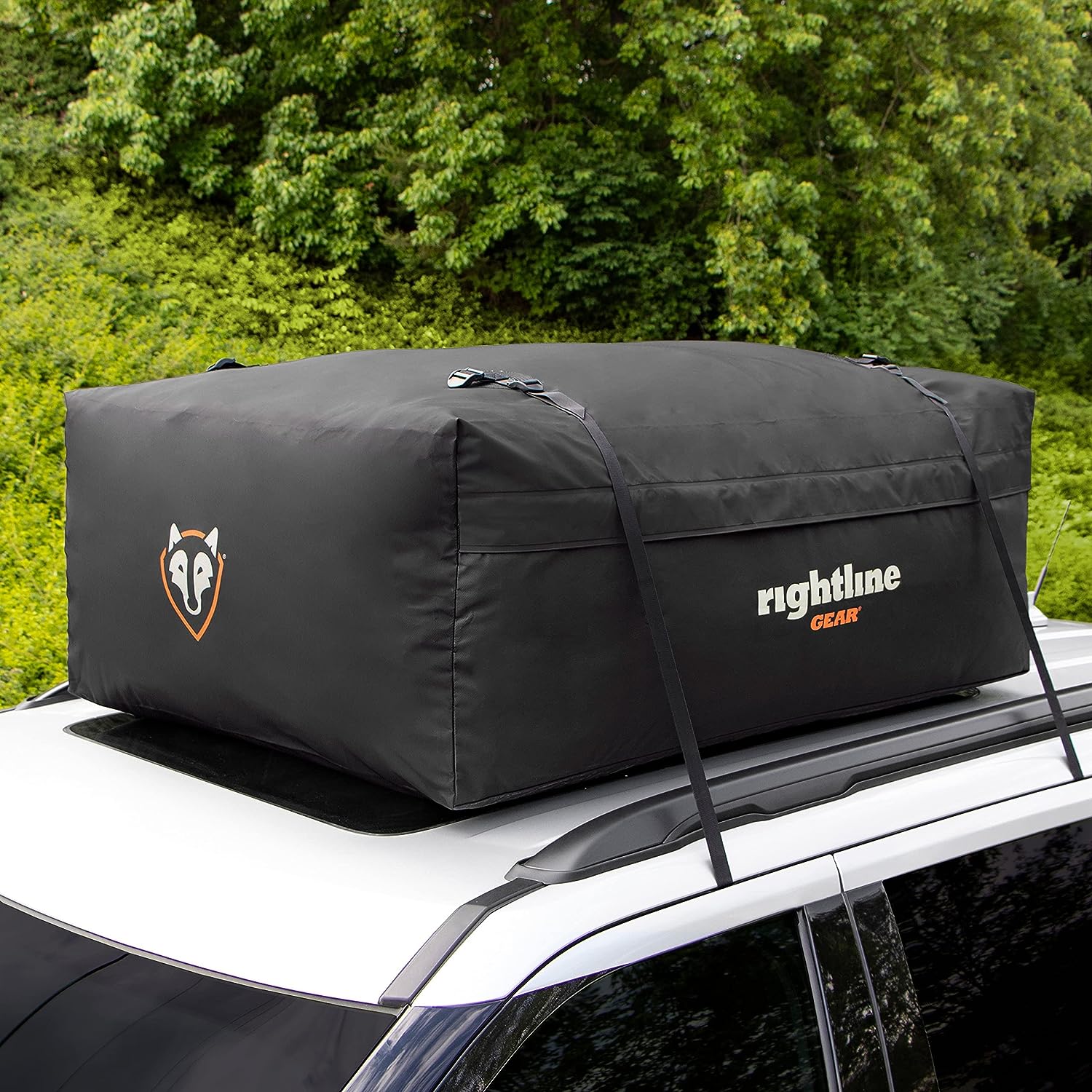 Weatherproof Rooftop Cargo Carrier for Vehicle, Attaches With or Without Roof Rack, 18 Cubic Feet-Toppalletfly