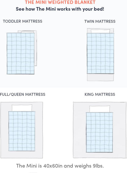 Weighted Blanket, Eco-Friendly, Chemical-Free, Soft Cool Cotton in Vegetable Dyed-Toppalletfly