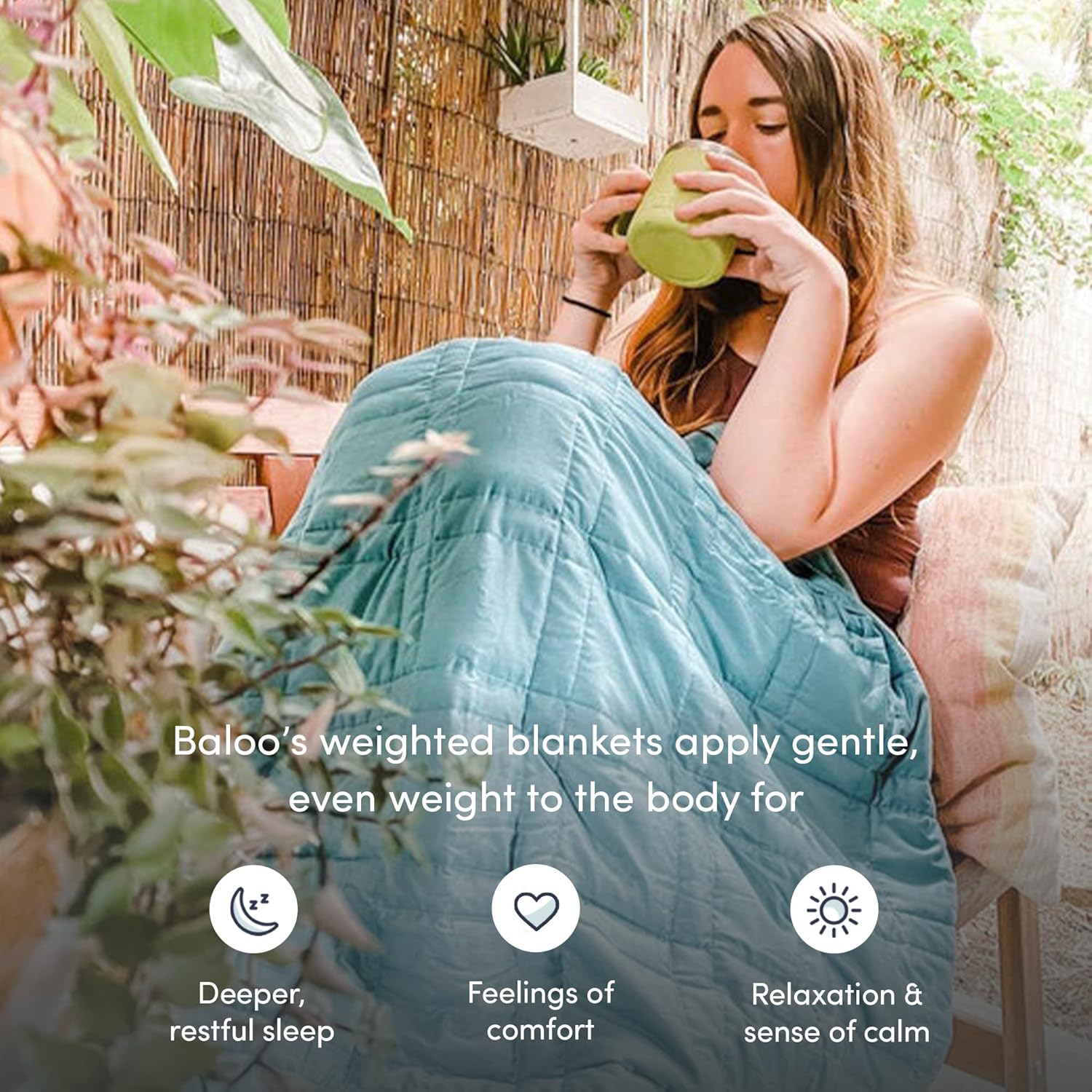 Weighted Blanket, Eco-Friendly, Chemical-Free, Soft Cool Cotton in Vegetable Dyed-Toppalletfly