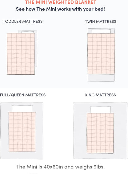 Weighted Blanket, Eco-Friendly, Chemical-Free, Soft Cool Cotton in Vegetable Dyed-Toppalletfly