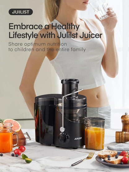 Wide Mouth Juicer Extractor, for Vegetable and Fruit with 3-Speed Setting, 400W Motor, Easy to Clean-Toppalletfly