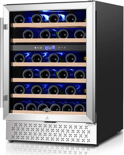 Wine and Beverage Refrigerators, Stainless Steel Quick Quiet Energy Saving Cooling System-Toppalletfly