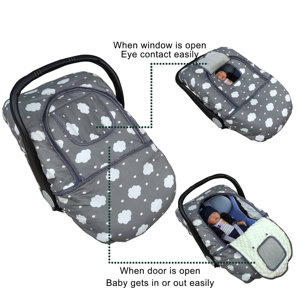 Winter Baby Car Seat Covers for Infant-Toppalletfly