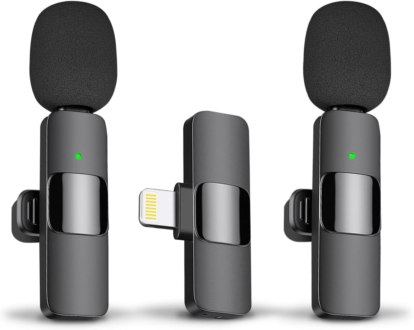 Wireless Microphone for iPhone & iPad – Omnidirectional Mic for Interviews, Podcasts, & Vlogs-Toppalletfly