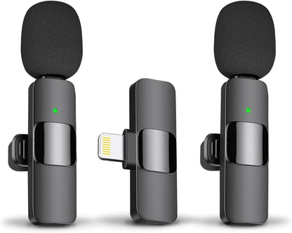 Wireless Microphone for iPhone & iPad – Omnidirectional Mic for Interviews, Podcasts, & Vlogs-Toppalletfly