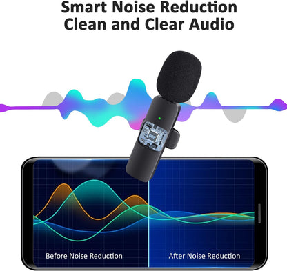 Wireless Microphone for iPhone & iPad – Omnidirectional Mic for Interviews, Podcasts, & Vlogs-Toppalletfly