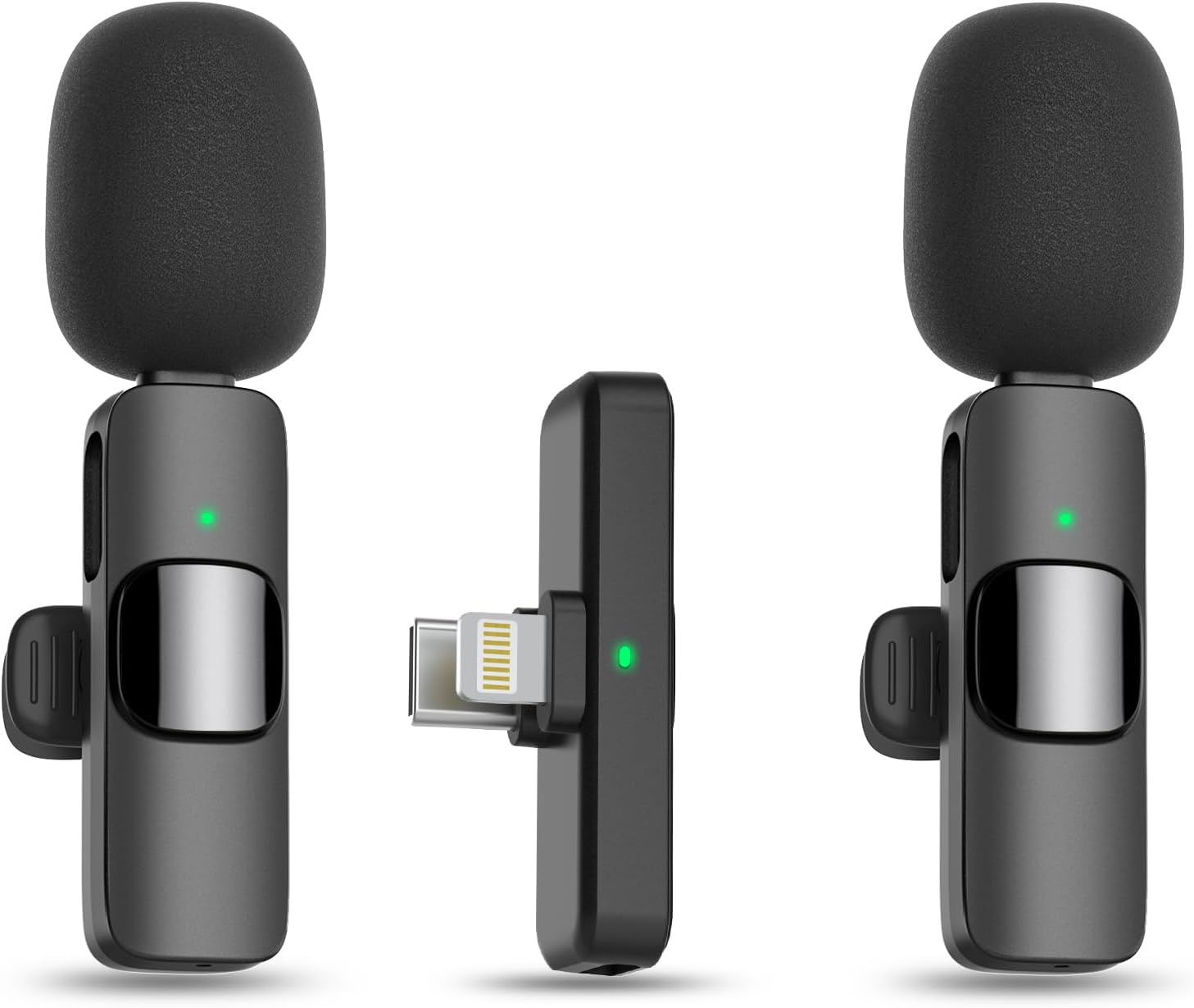 Wireless Microphone for iPhone & iPad – Omnidirectional Mic for Interviews, Podcasts, & Vlogs-Toppalletfly