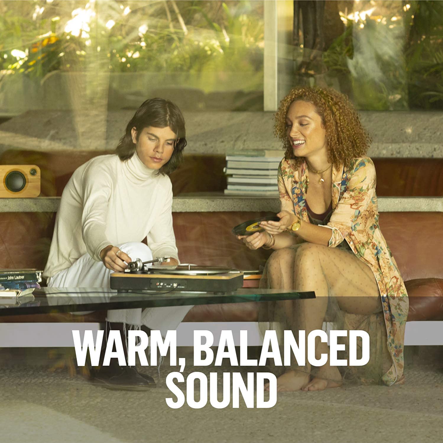 Wireless Turntable - Sustainable Materials, Vinyl Record Player with Wireless Bluetooth Connectivity, 2 Speed Belt, Built-in Pre-Amp-Toppalletfly