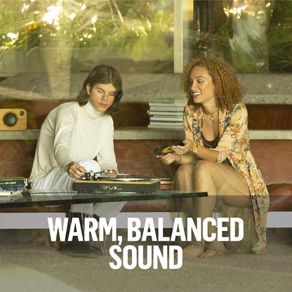 Wireless Turntable - Sustainable Materials, Vinyl Record Player with Wireless Bluetooth Connectivity, 2 Speed Belt, Built-in Pre-Amp-Toppalletfly