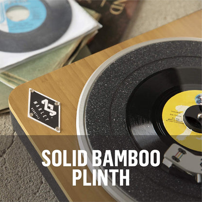 Wireless Turntable - Sustainable Materials, Vinyl Record Player with Wireless Bluetooth Connectivity, 2 Speed Belt, Built-in Pre-Amp-Toppalletfly