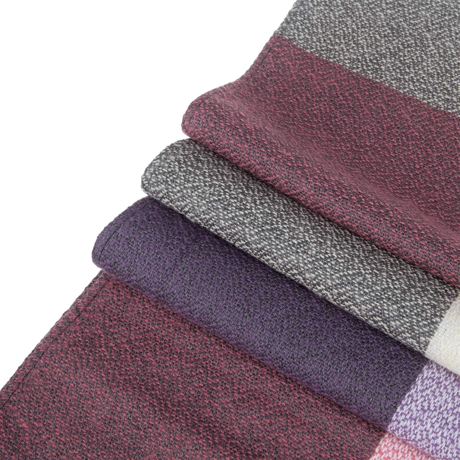 Women's Long Plaid Blanket Chunky Oversized Winter Fall Warm Scarf-Toppalletfly