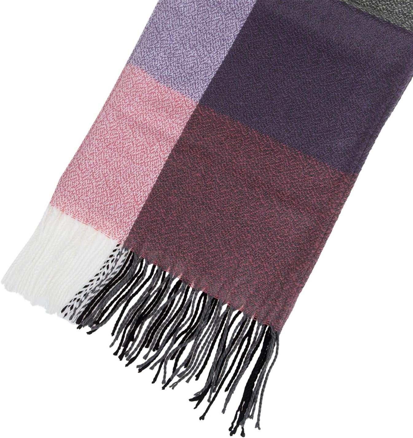 Women's Long Plaid Blanket Chunky Oversized Winter Fall Warm Scarf-Toppalletfly