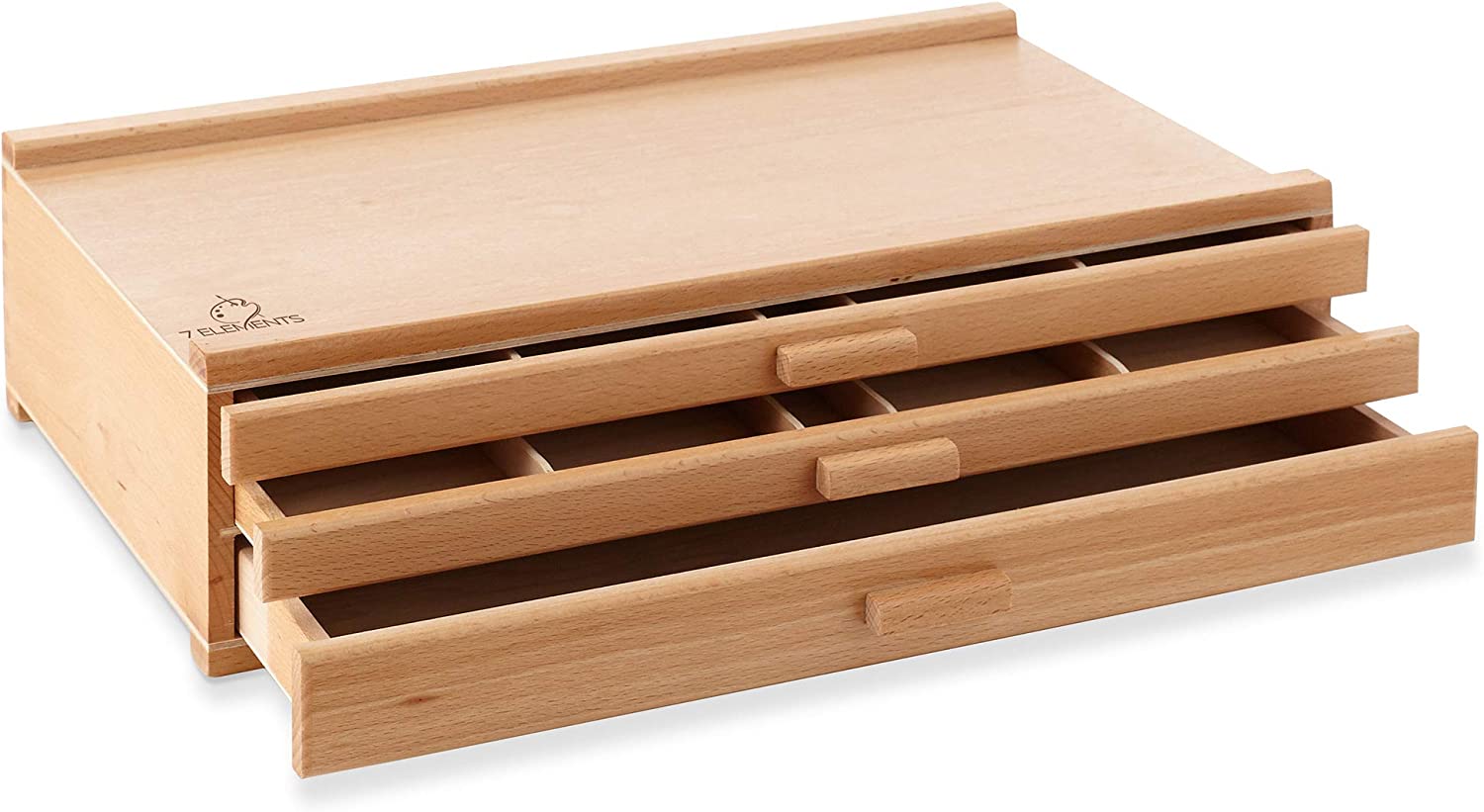Wooden Drawer, Artist Storage Supply Box for Pastels, Pencils, Pens, Markers, Brushes and Tools-Toppalletfly