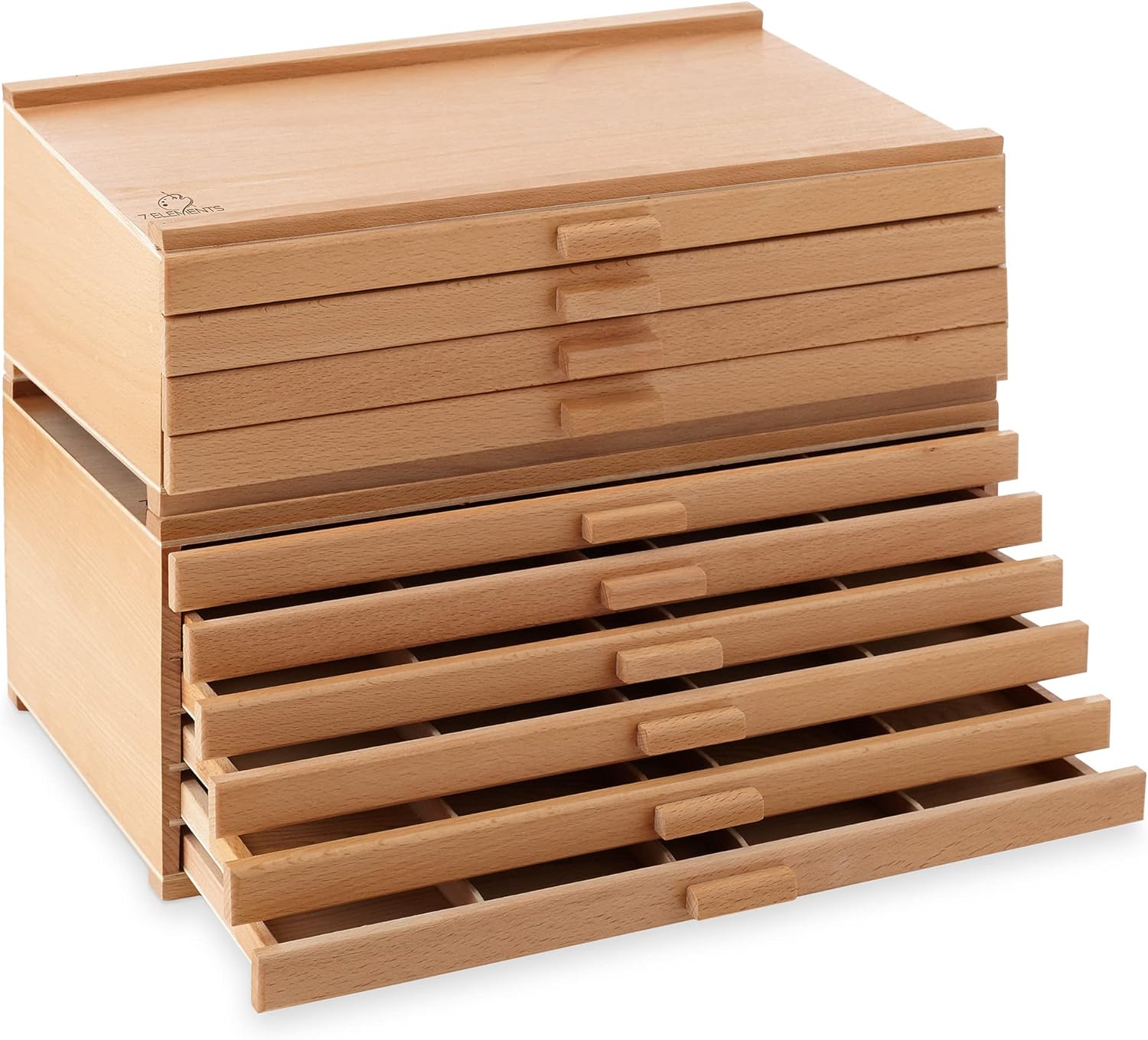 Wooden Drawer, Artist Storage Supply Box for Pastels, Pencils, Pens, Markers, Brushes and Tools-Toppalletfly