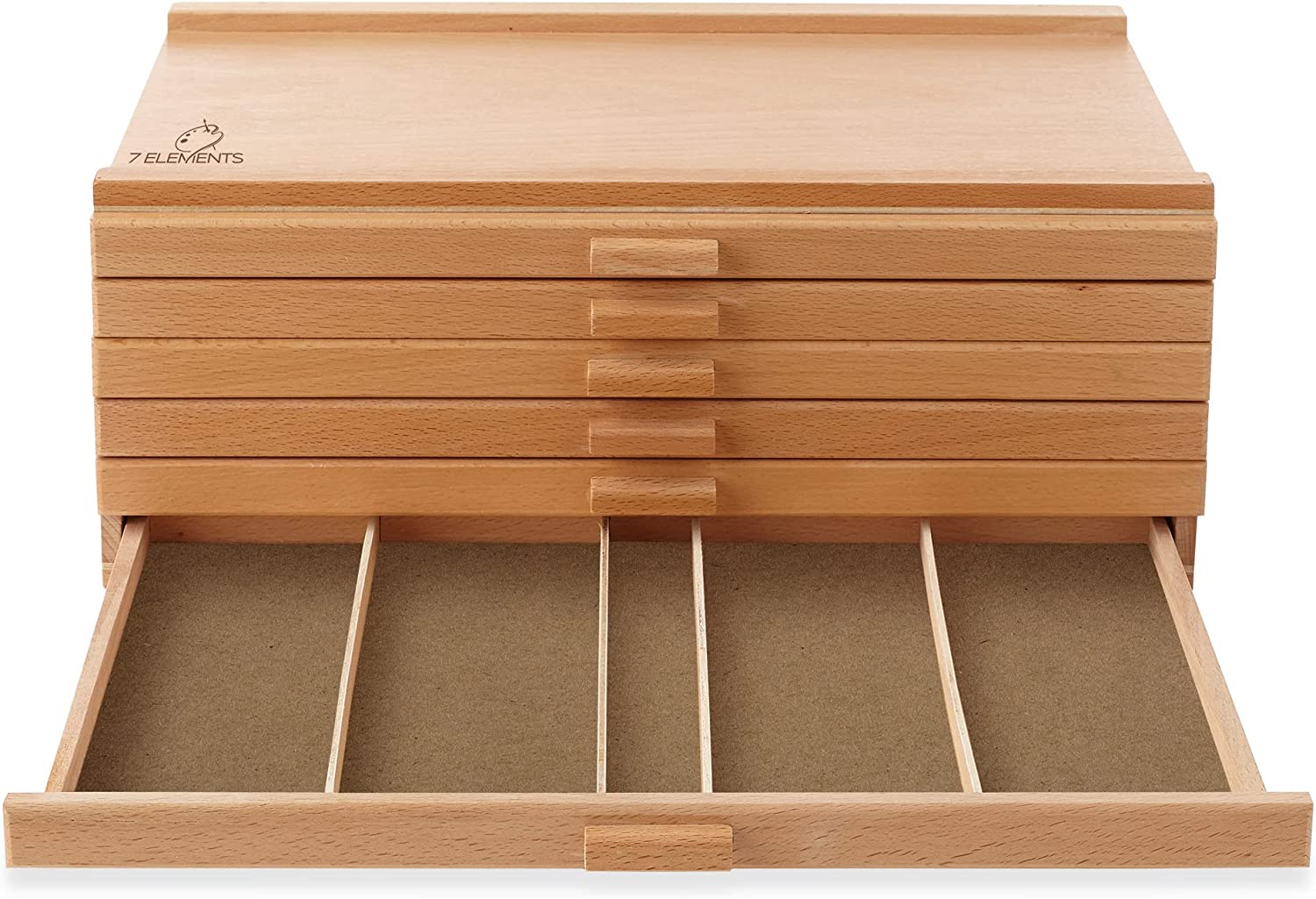 Wooden Drawer, Artist Storage Supply Box for Pastels, Pencils, Pens, Markers, Brushes and Tools-Toppalletfly