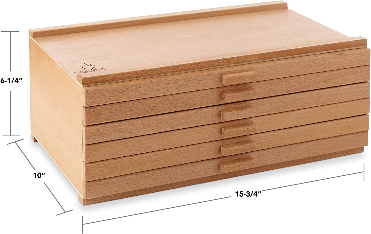 Wooden Drawer, Artist Storage Supply Box for Pastels, Pencils, Pens, Markers, Brushes and Tools-Toppalletfly